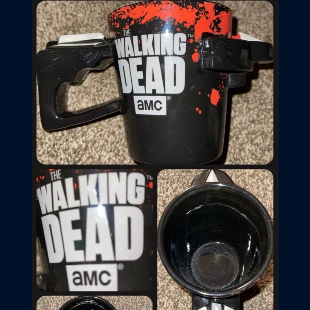 Just Funky AMC The Walking Dead Glass Mug Crossbow Used 2013 Collectible Horror